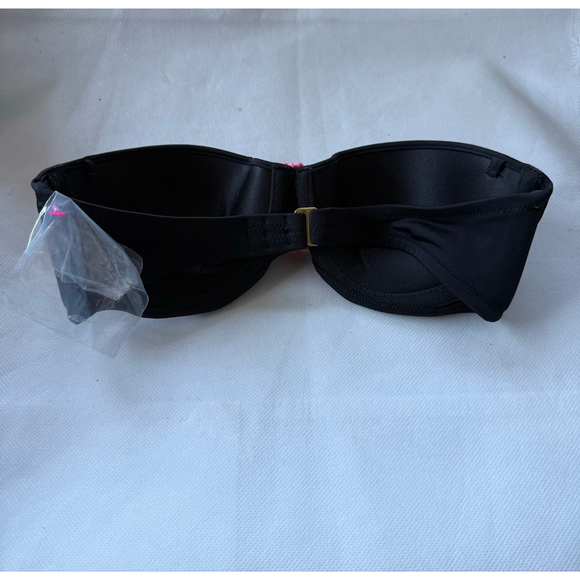 NWT Victoria’s Secret Molded Cup Underwire Strapless Swim Bikinis Top size 34C - Picture 3 of 6
